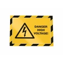 Durable Wall-Mount Adhesive Magnetic A4 Frame Yellow Black Plastic 375mm Height 236mm Width 4944130