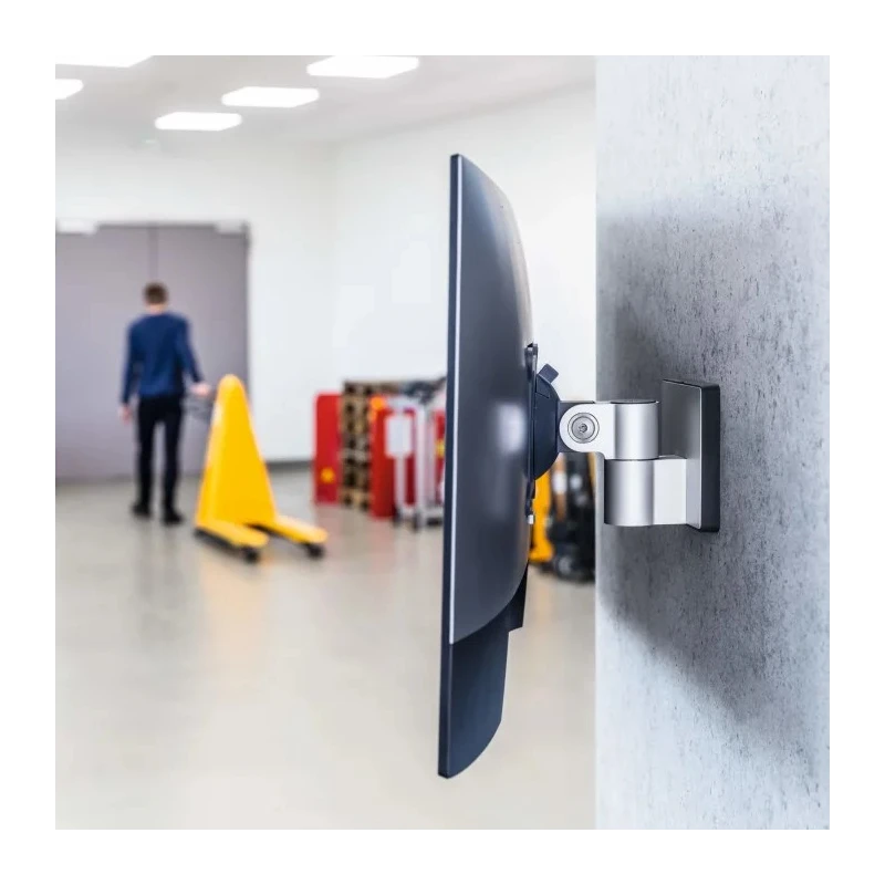 Durable Monitor Arm Wall Mounted Adjustable for 1 Screen Up to 34in 8kg Load VESA 75x75 or 100x100 mm 508923