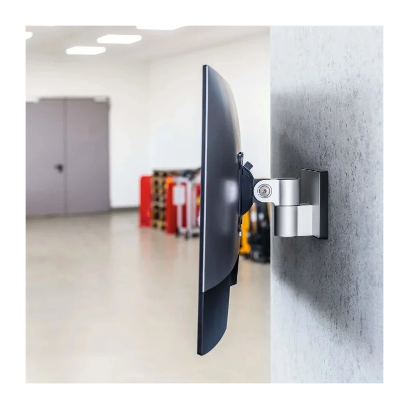 Durable Monitor Arm Wall Mounted Adjustable for 1 Screen Up to 34in 8kg Load VESA 75x75 or 100x100 mm 508923