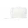 Durable Transparent Acrylic Name Badge Card Holder 54mm x 101mm 10 Pack 892419