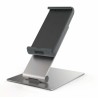 Durable Silver Aluminium Foldable Tablet Stand for 7 to 13 Inch Tablets with Anti-Theft Lock 893023