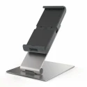 Durable Silver Aluminium Foldable Tablet Stand for 7 to 13 Inch Tablets with Anti-Theft Lock 893023