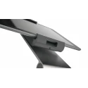 Durable Silver Aluminium Foldable Tablet Stand for 7 to 13 Inch Tablets with Anti-Theft Lock 893023