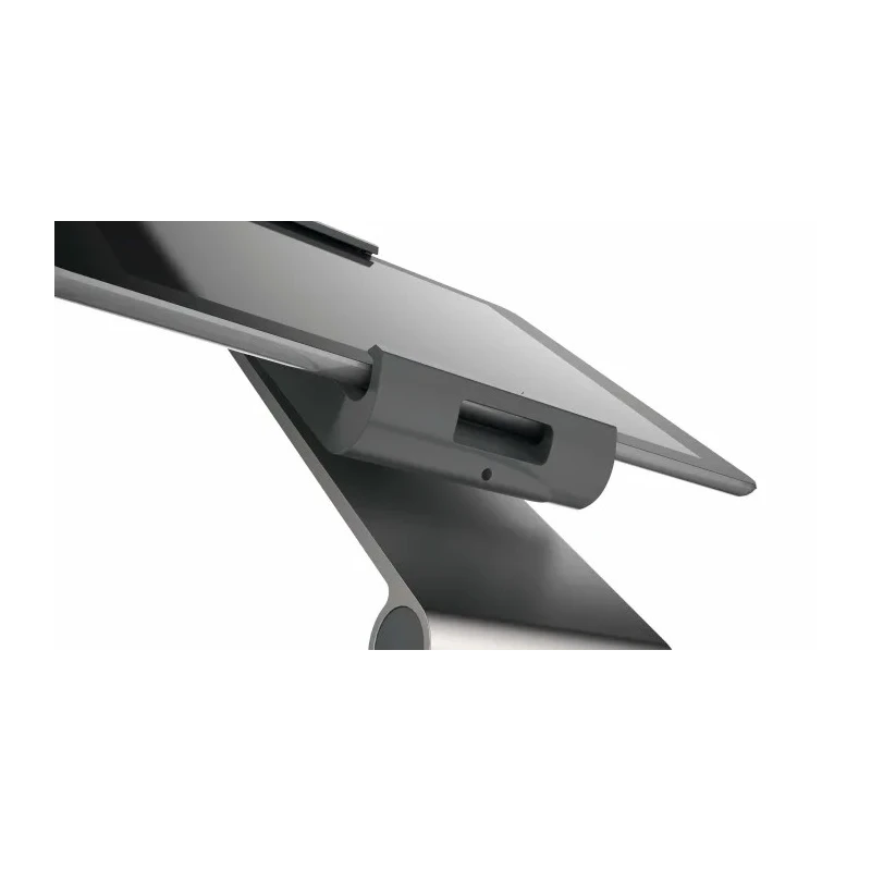 Durable Silver Aluminium Foldable Tablet Stand for 7 to 13 Inch Tablets with Anti-Theft Lock 893023