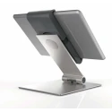 Durable Silver Aluminium Foldable Tablet Stand for 7 to 13 Inch Tablets with Anti-Theft Lock 893023
