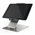 Durable Silver Aluminium Foldable Tablet Stand for 7 to 13 Inch Tablets with Anti-Theft Lock 893023