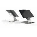 Durable Silver Aluminium Foldable Tablet Stand for 7 to 13 Inch Tablets with Anti-Theft Lock 893023