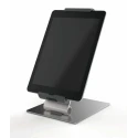 Durable Silver Aluminium Foldable Tablet Stand for 7 to 13 Inch Tablets with Anti-Theft Lock 893023