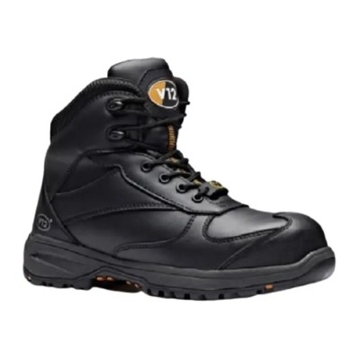 V12 Footwear Black Composite Toe Capped Women's Safety Boots Size UK 5 EU38 Heat Resistant SRC Slip Resistant V1925-05