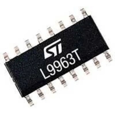 STMicroelectronics Battery Backup IC, 3.3 V to 5 V Input 1.4 V Output 18 mA SO-16N 64-Pin L9963T-TR