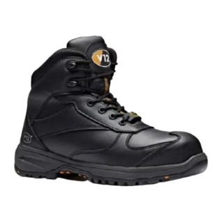 V12 Footwear Black Composite Toe Capped Women's Safety Boots Size UK 6 EU 39 Heat Resistant SRC Slip Resistant V1925-06
