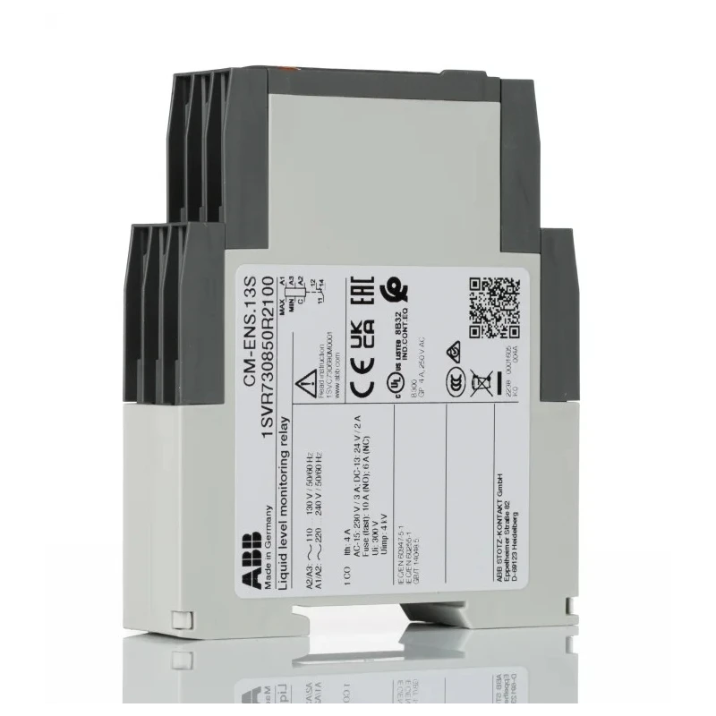 ABB CM-ENS Series Liquid Level Relay DIN Rail Mount Voltage Input 240V AC Rated SPDT Relay 1SVR730850R2100 CM-ENS.13S