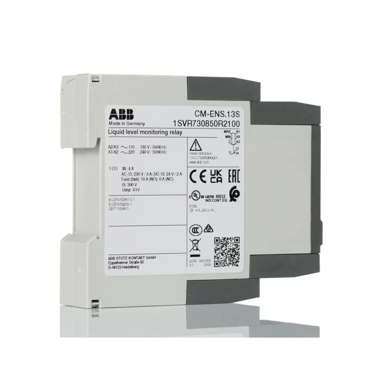ABB CM-ENS Series Liquid Level Relay DIN Rail Mount Voltage Input 240V AC Rated SPDT Relay 1SVR730850R2100 CM-ENS.13S