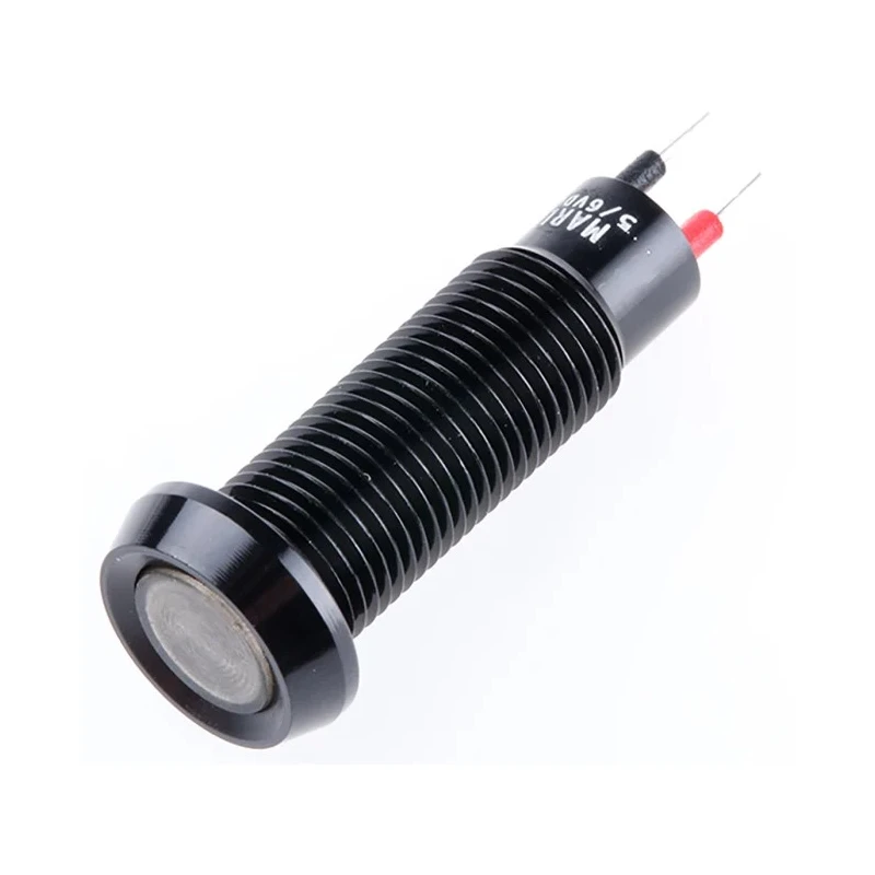 Marl Panel Mount LED Indicator Red 8.1 mm Solder Tab IP67 6V DC 677-501-20
