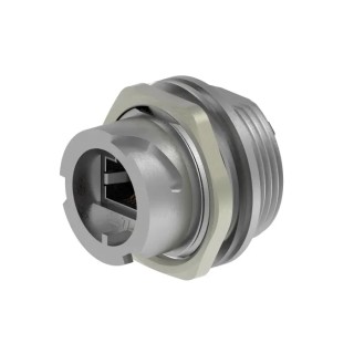 TE Connectivity 2355443 Series RJ45 Connector Female Panel Mount Cat5e Shielded 1 Port RJ45