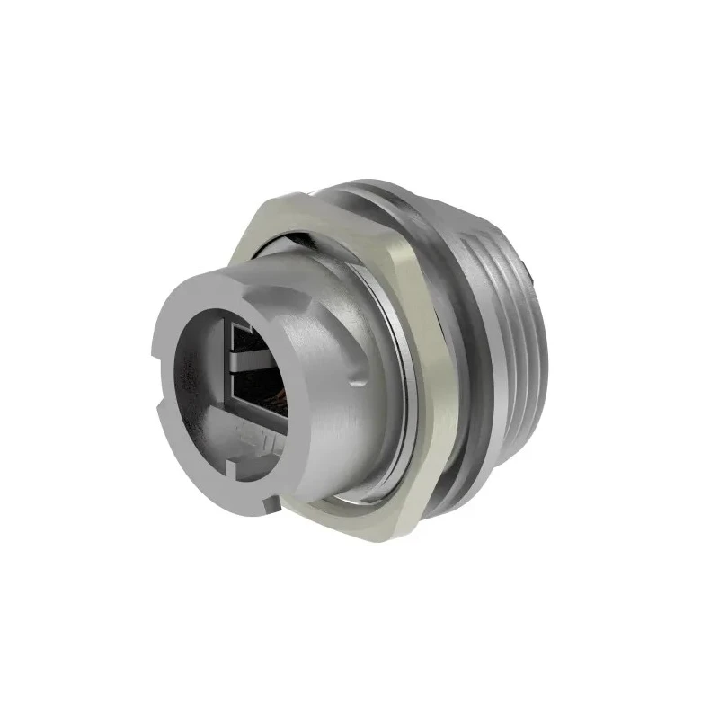TE Connectivity 2355443 Series RJ45 Connector Female Panel Mount Cat5e Shielded 1 Port RJ45