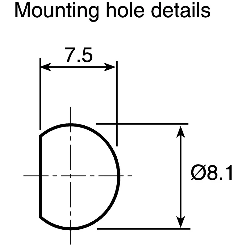 Marl Panel Mount LED Indicator Green, 8.1 mm Mount Hole, Solder Tab Termination, IP67 Rated, 3.2V 677-532-04