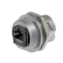 TE Connectivity 2355443 Series RJ45 Connector Female Panel Mount Cat5e Shielded 1 Port RJ45