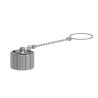 TE Connectivity Circular Connector Dust Cap IP67 Rated with Nickel Finish, Polybutylene Terephthalate and Die Cast Zinc IP67