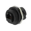 TE Connectivity 2355443 Series RJ45 Connector Female Panel Mount Cat5e Shielded IP67 RJ45