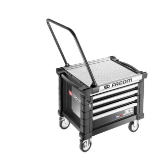 Facom 4 Drawer Wheeled Tool Trolley Black, 814mm Length, 580mm Width JET.CR4NM3APF
