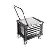 Facom 4 Drawer Wheeled Tool Trolley Black, 814mm Length, 580mm Width JET.CR4NM3APF