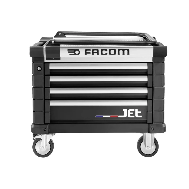 Facom 4 Drawer Wheeled Tool Trolley Black, 814mm Length, 580mm Width JET.CR4NM3APF