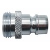 RS PRO Hose Connector 11 mm Inside Diameter Chrome Plated Brass, BSPP Male Thread, 35 bar 234-9566