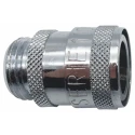 RS PRO Hose Connector 11 mm ID, Chrome Plated Brass Body, BSPP Male Thread, 35 bar Maximum Operating Pressure 234-9563