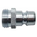 RS PRO Hose Connector Male Thread BSPP Chrome Plated Brass 11 mm ID 35 bar 234-9567