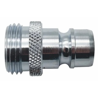 RS PRO Hose Connector Male Thread BSPP Chrome Plated Brass 11 mm ID 35 bar 234-9567