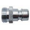 RS PRO Hose Connector Male Thread BSPP Chrome Plated Brass 11 mm ID 35 bar 234-9567
