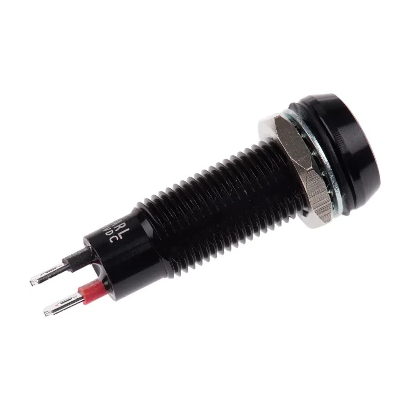 Marl Green Panel Mount LED Indicator Solder Tab Termination 24V DC IP67 8.1 mm 677-532-22