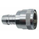 RS PRO Hose Connector Chrome Plated Brass Body 11 mm ID, 35 Bar Operating Pressure 234-9568