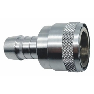 RS PRO Hose Connector Chrome Plated Brass Body 11 mm ID, 35 Bar Operating Pressure 234-9568