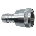 RS PRO Hose Connector Chrome Plated Brass 11 mm ID, 35 Bar Pressure 234-9569