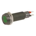 Marl Panel Mount LED Indicator Green 8.1 mm Mount Hole Size Solder Tab Terminal IP67 Rated 28V 677-532-23
