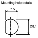 Marl Panel Mount LED Indicator Green 8.1 mm Mount Hole Size Solder Tab Terminal IP67 Rated 28V 677-532-23