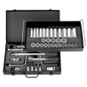 Facom 44-Piece 1/2 in 12 Point Socket Set Bright Chrome Finish Chrome Vanadium Steel S.450UP