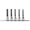 Facom Torx Screwdriver Set 5 Pieces Steel 64mm Overall Length SV.J5