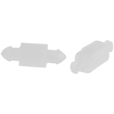 Essentra Nylon PCB Post Dual-Locking, 5 mm Height, 9 mm Overall Height, 2.5 mm PCB Hole Diameter, 4.6 mm MDLSP1-05M-01