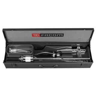 Facom Bearing Puller Kit 7 to 140 mm Capacity, Steel Case, 6-Piece Set U.306J1