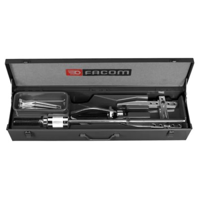 Facom Bearing Puller Kit 7 to 140 mm Capacity, Steel Case, 6-Piece Set U.306J1
