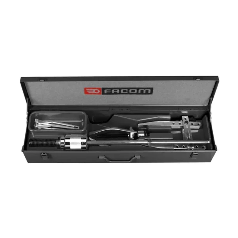 Facom Bearing Puller Kit 7 to 140 mm Capacity, Steel Case, 6-Piece Set U.306J1