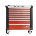 Facom 8 Drawer Wheeled Roller Cabinet JET.8M4APF with Integrated Handles and Centralized Locking System