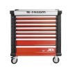 Facom 8 Drawer Wheeled Roller Cabinet JET.8M4APF with Integrated Handles and Centralized Locking System