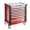 Facom 8 Drawer Wheeled Roller Cabinet JET.8M4APF with Integrated Handles and Centralized Locking System