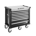 Facom 8 Drawer Wheeled Roller Cabinet Tool Chest, Black, 1.19m x 575mm x 1.04m, Model JET.8NM5APF