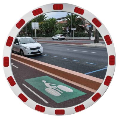 RS PRO Polycarbonate Outdoor Circular Convex Mirror with 130° View Angle 663-4609