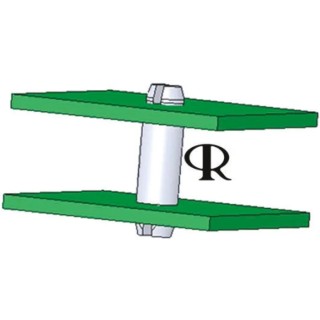 Essentra Nylon PCB Post 6.4 mm Height 13.8 mm Overall Height 3.18 mm Hole Diameter 4.6 mm Support Base Width MSPM-4-01